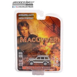 GREENLIGHT COLLECTIBLES GLC 44940-C 1986 JEEP CHEROKEE WAGONEER (MACGYVER) 1/64 DIE-CAST HOLLYWOOD SERIES 34