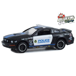 GREENLIGHT COLLECTIBLES GLC 30370 2009 FORD MUSTANG GT BLUE LINE RACING EDMONTON POLICE 1/64 DIE-CAST