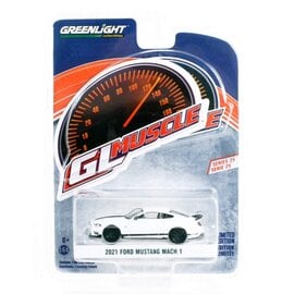 GREENLIGHT COLLECTIBLES GLC 13300-F 2021 FORD MUSTANG MACH 1 1/64 DIE-CAST GL MUSCLE SERIES 25