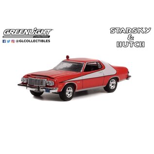 GREENLIGHT COLLECTIBLES GLC 44955-F 1976 FORD TORINO - CRASHED VERSION (STARSKY & HUTCH) DIE-CAST 1/64