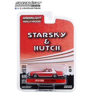 GREENLIGHT COLLECTIBLES GLC 44955-F 1976 FORD TORINO - CRASHED VERSION (STARSKY & HUTCH) DIE-CAST 1/64