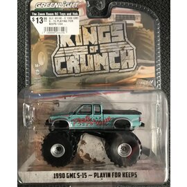 GREENLIGHT COLLECTIBLES GLC 49140-E 1990 GMC S-15 PLAYING FOR KEEPS 1/64 DIE-CAST KINGS OF CRUNCH SERIES 14