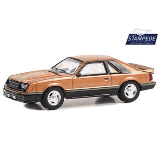 GREENLIGHT COLLECTIBLES GLC 13340-F 1980 FORD MUSTANG COBRA BROWN 1/64 DIE-CAST