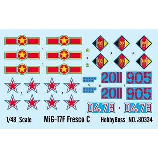 HOBBYBOSS HOB 80334 1/48 MiG-17F Fresco C plastic model