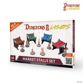 ARCHON STUDIO DNL 0055 Archon Studio Dungeons and Lasers: Market Stalls Set (D&L: Expansion Sets)