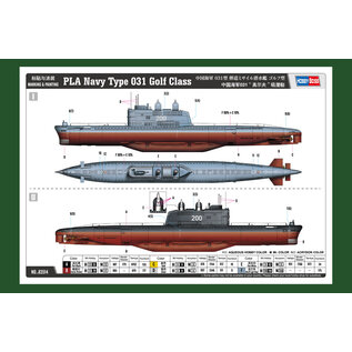 HOBBYBOSS HOB 83514 Hobby Boss 1/350 PLA Navy Type 031 Golf Class plastic model