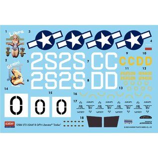 Academy/Model Rectifier Corp. ACA 12584 Academy 1/72 USAAF B-24H Liberator "Zodiac" plastic model