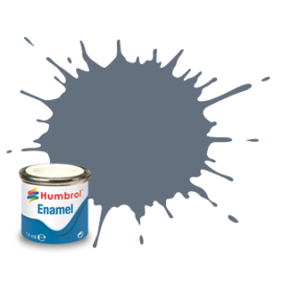 HUM 144 Matt intermediate blue enamel tinlet
