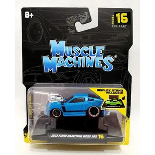 MAISTO MAI 15526-16 2013 FORD MUSTANG BOSS 302 1/64 MUSCLE MACHINES DIE-CAST