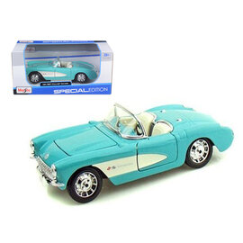 MAISTO MAI 31275  Maisto 1/24 SE 1957 Chevrolet Corvette (Turquoise)