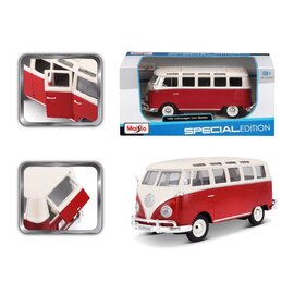 MAISTO MAI 31956  Maisto 1/25 SE Volkswagen Van "Samba" (White/Red)