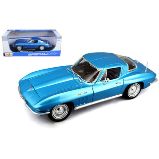 MAISTO MAI 31640  Maisto 1/18 SE 1965 Chevrolet Corvette (Metallic Light Blue)