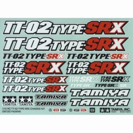 TAMIYA TAM 11424540 1424540 TT-02 Type -SRX decals