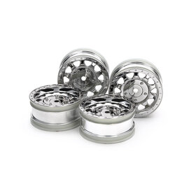 TAMIYA TAM 51715 BBX CHROME PLATED WHEELS (26mm width, offset +2mm) 4pcs.