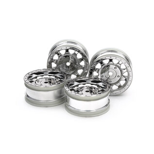 TAMIYA TAM 51715 BBX CHROME PLATED WHEELS (26mm width, offset +2mm) 4pcs.