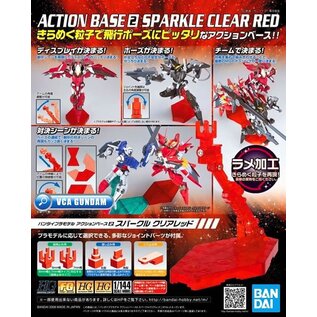 BANDAI BAN 2041661 Bandai Red Action Base2 Display Stand 1/144, Bandai
