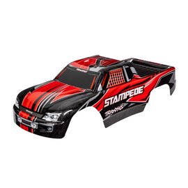 TRAXXAS TRA 3651  Traxxas Body, Stampede (Also Fits Stampede VXL), Red (Painted, Decals Applied)