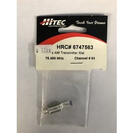 Hitec RCD HRC 6747563  75MHz AM Tx Crystal 63 (75.450)