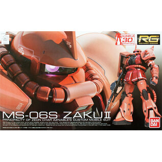 BANDAI BAN 5061595 Bandai RG #2 1/144 MS-06S Zaku II (Char Aznable's Custom) "Mobile Suit Gundam"