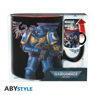 ABYSSE AMERICA ABY MUG846_US WARHAMMER 40K MUG HEAT CHANGE ULTRAMARINE/LEGION