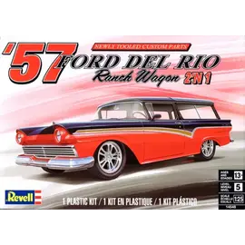 REVELL GERMANY REV 14548 1957 FORD DEL RIO RANCH WAGON 2'N 1 PLASTIC MODEL 1/25