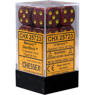 CHESSEX CHX 25723 SPECKLED 12D6 MERCURY 16MM