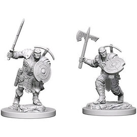 WIZKIDS WK 73203 DND UNPAINTED MINIS WV4 EARTH GENASI MALE FIGHTER
