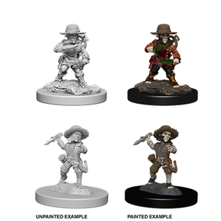 WIZKIDS WK 73407 PF UNPAINTED MINIS WV6 MALE HALFLING ROGUE