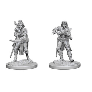 WIZKIDS WK 72611 PF UNPAINTED MINIS WV4 ELF FEMALE BARD