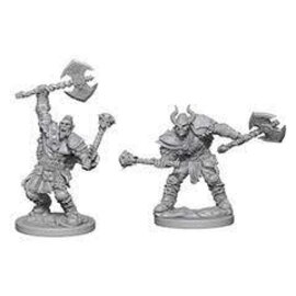 WIZKIDS WK 72613 Pathfinder Battles Deep Cuts Unpainted Miniatures: Wave 3: Half-Orc Male Barbarian