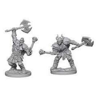 WIZKIDS WK 72613 Pathfinder Battles Deep Cuts Unpainted Miniatures: Wave 3: Half-Orc Male Barbarian