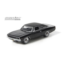 GREENLIGHT COLLECTIBLES GLC 44724 1968 DODGE CHARGER R/T BLACK 1/64 DIE-CAST