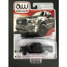 AUTOWORLD AW 06739 2020 FORD F-150 LARIAT LEAD FOOT GRAY 1/64 DIE-CAST