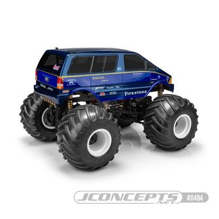 JCONCEPTS JCO 0484 JConcepts 1985 Ford Aerostar, BIGFOOT Shuttle, Regulator body (7" width & 11" wheelbase)