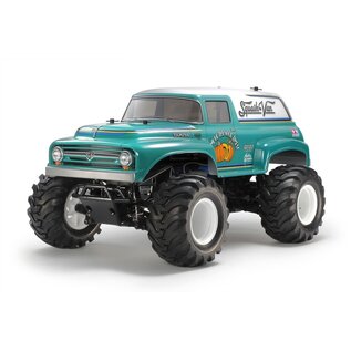 TAMIYA TAM 47497-600 SQUASH VAN GF-02 CHASSIS GREEN & WHITE PAINTED BODY (includes esc)