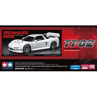 TAMIYA TAM 58739-600 1998 HONDA NSX RACING TT-02 CHASSIS (includes esc)