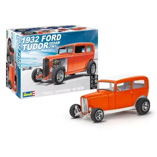 REVELL GERMANY REV 14553 1932 FORD TUDOR SEDAN 2'N 1 PLASTIC MODEL 1/25