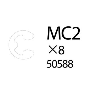 TAMIYA TAM 50588 E-Ring 2mm 81/02/62 (8)