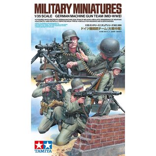 TAMIYA TAM 35386 GERMAN MACHINE GUN TEAM (MID WWII) 1/35 PLASTIC MODELS
