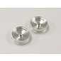 KYOSHO KYO SCH001SC Front Wheel (Satin Chrome, 2Pc Scorpion 2014)