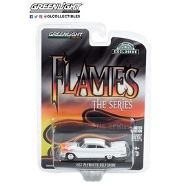 GREENLIGHT COLLECTIBLES GLC 30362 1957 PLYMOUTH BELVEDERE FLAMES SERIES 1/64 DIE-CAST