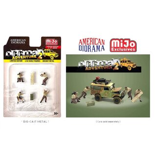 AMERICAN DIORAMA AD 76496MJ OFF-ROAD ADVENTURE 2 1/64 DIE-CAST