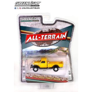 GREENLIGHT COLLECTIBLES GLC 35270 1946 DODGE POWER WAGON (YELLOW/BLACK) 1/64 DIE-CAST