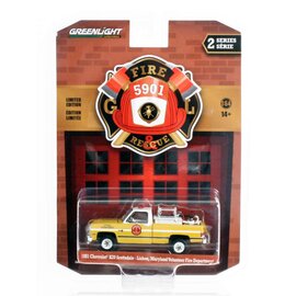 GREENLIGHT COLLECTIBLES GLC 67020-B 1981 CHEVROLET SCOTTSDALE - LISBON, MARYLAND VOLUNTEER FIRE DEPARTMENT 1//64 FIRE & RESCUE SERIES 2
