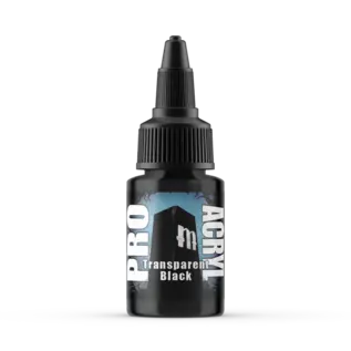 Monument Hobbies MPA 053 Monument Hobbies Pro Acryl Standard Transparent Black 22ml