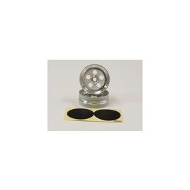 KYOSHO KYO SCH007SCB Front Wheel (Satin Chrome/2pc/ Tomahawk)