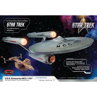 POLAR LIGHTS POL 1000M Polar Lights 1/1000 Star Trek: The Original Series U.S.S. Enterprise NCC-1701 (Level 2)