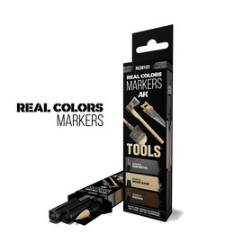 AK INTERACTIVE AK RCM101 AK Interactive Real Colors Markers Tools - Set 3 Real Colors Markers