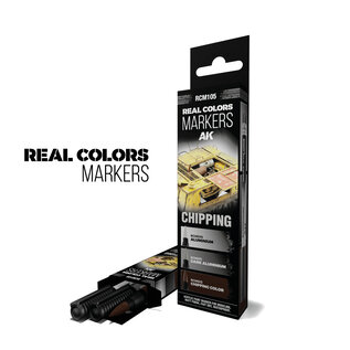 AK INTERACTIVE AK RCM105 AK Interactive Real Colors Markers Chipping - Set 3 Real Colors Markers