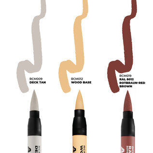 AK INTERACTIVE AK RCM104 AK Interactive Real Colors Markers Ships & Decks - Set 3 Real Colors Markers